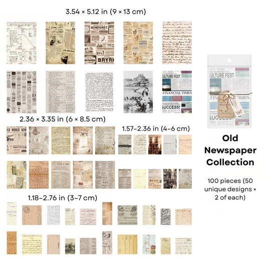 Old Newspaper Collection - Ephemera Pack