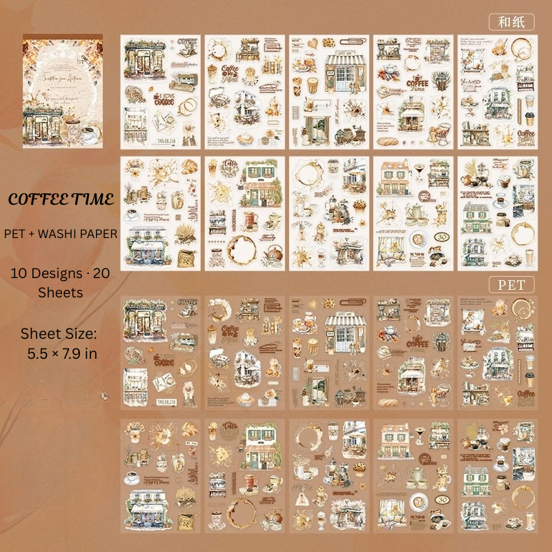 Invitation to Autumn PET & Washi Sticker Book