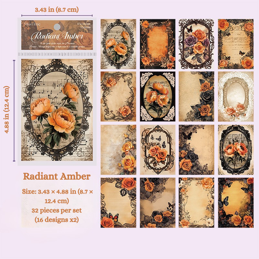 Radiant Amber - Background Paper Set