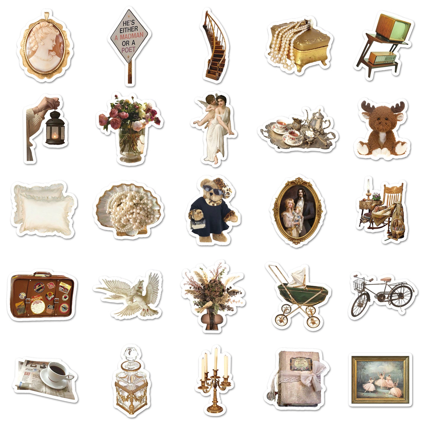 Timeless Treasures Vintage Stickers