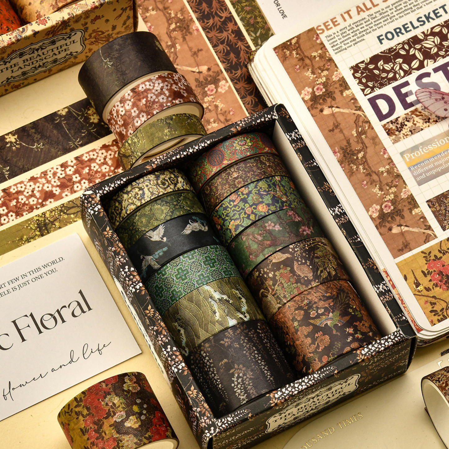 Beautiful Landscapes Washi Tape Set - 12 rolls