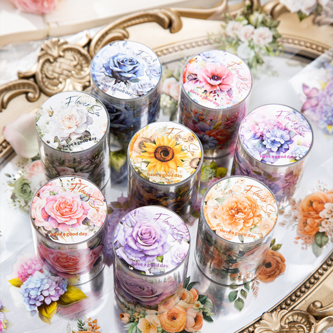 Sea of Flowers - PET Sticker Tape