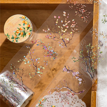 Botanical Branches- Pearlescent PET Sticker Tape