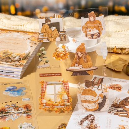 Invitation to Autumn PET & Washi Sticker Book