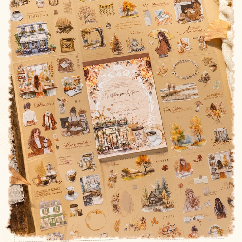 Invitation to Autumn PET & Washi Sticker Book
