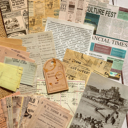 Old Newspaper Collection - Ephemera Pack