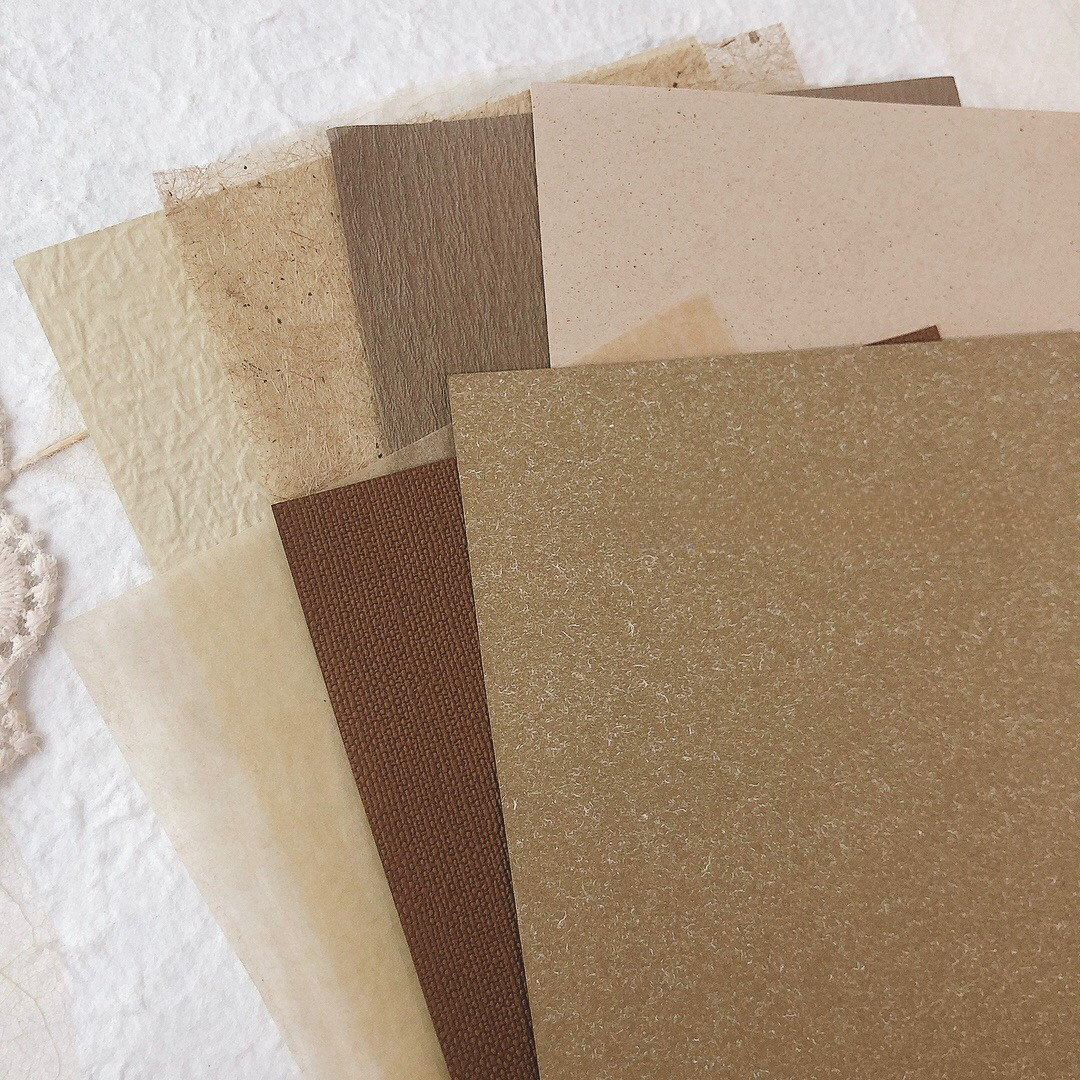 Woven Impressions Specialty Paper Pack – Brown, 30 Sheets, A5