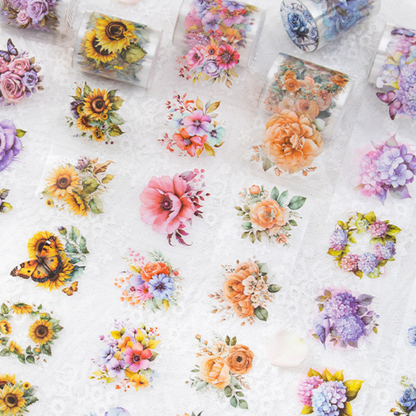 Sea of Flowers - PET Sticker Tape