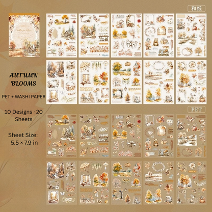 Invitation to Autumn PET & Washi Sticker Book