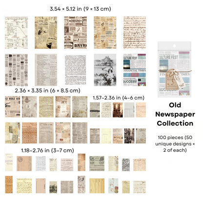 Old Newspaper Collection - Ephemera Pack