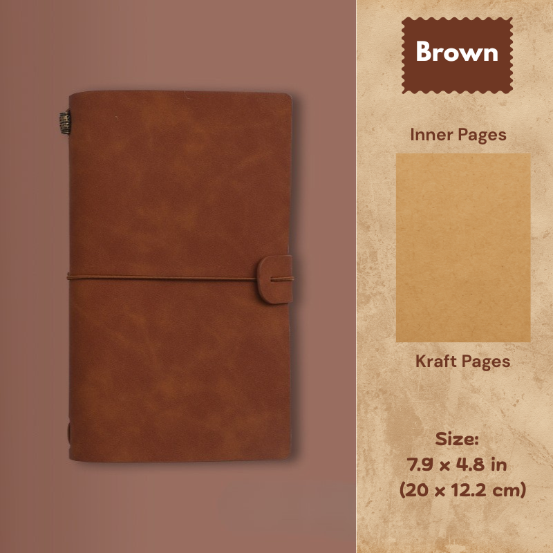 My Vintage Notebook - Slim Retro Journal