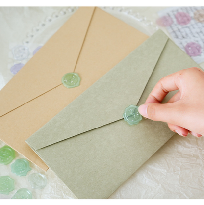 Pastel Wax Seal Stickers – 18 Pre-Cut Decorative Stickers