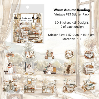 Autumn Life Series PET Sticker Pack
