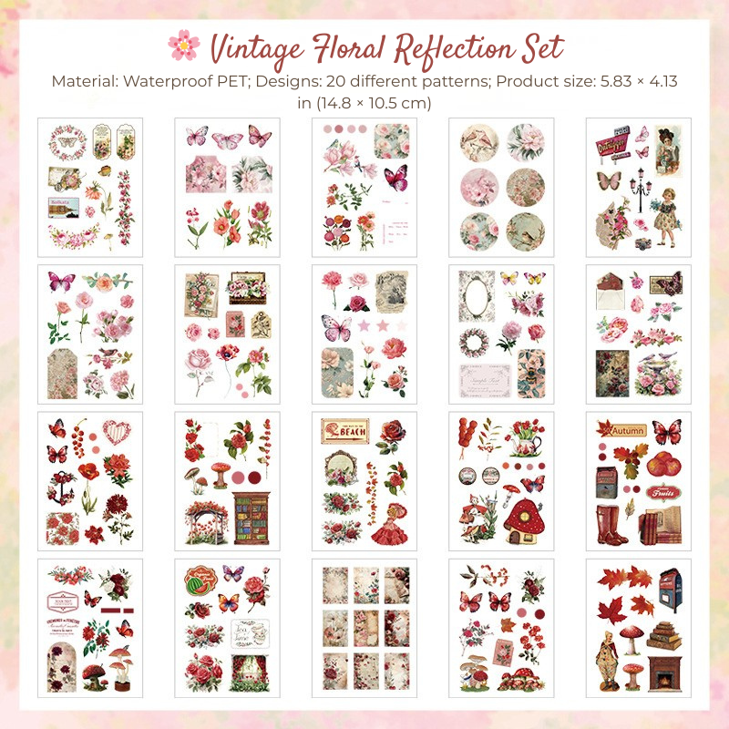 Flower Shadow - Sticker Book