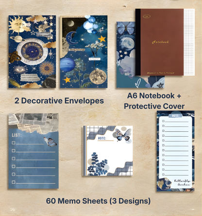 Cosmic Reverie Craft Kit - Vintage Scrapbooking Kit/Gift Kit