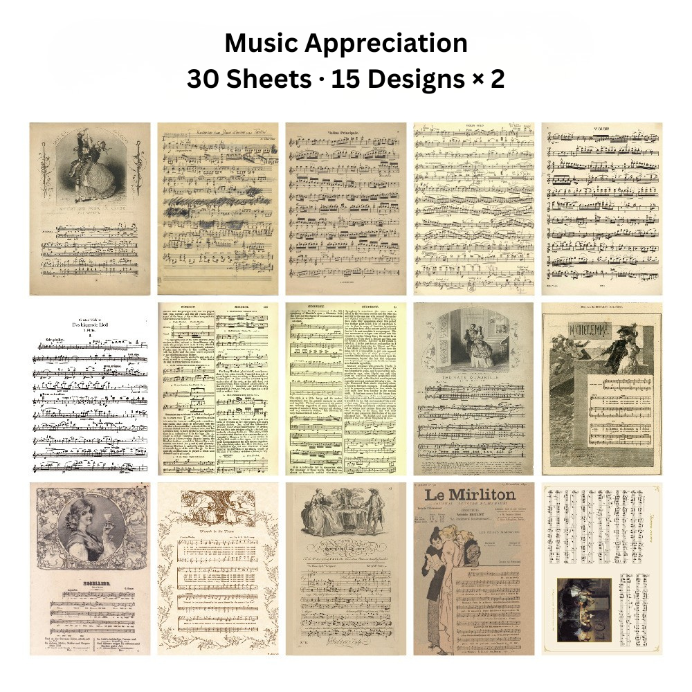 Echoes of the Archive – Background Paper Set, 30 Sheets