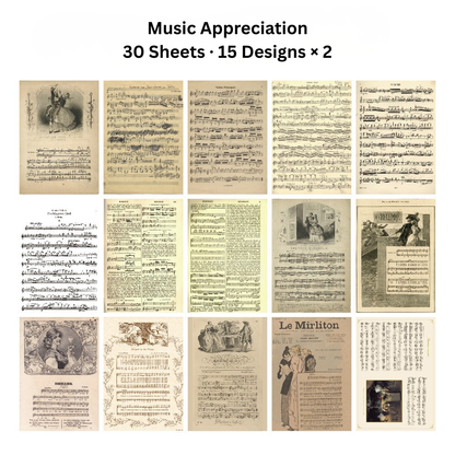 Echoes of the Archive – Background Paper Set, 30 Sheets
