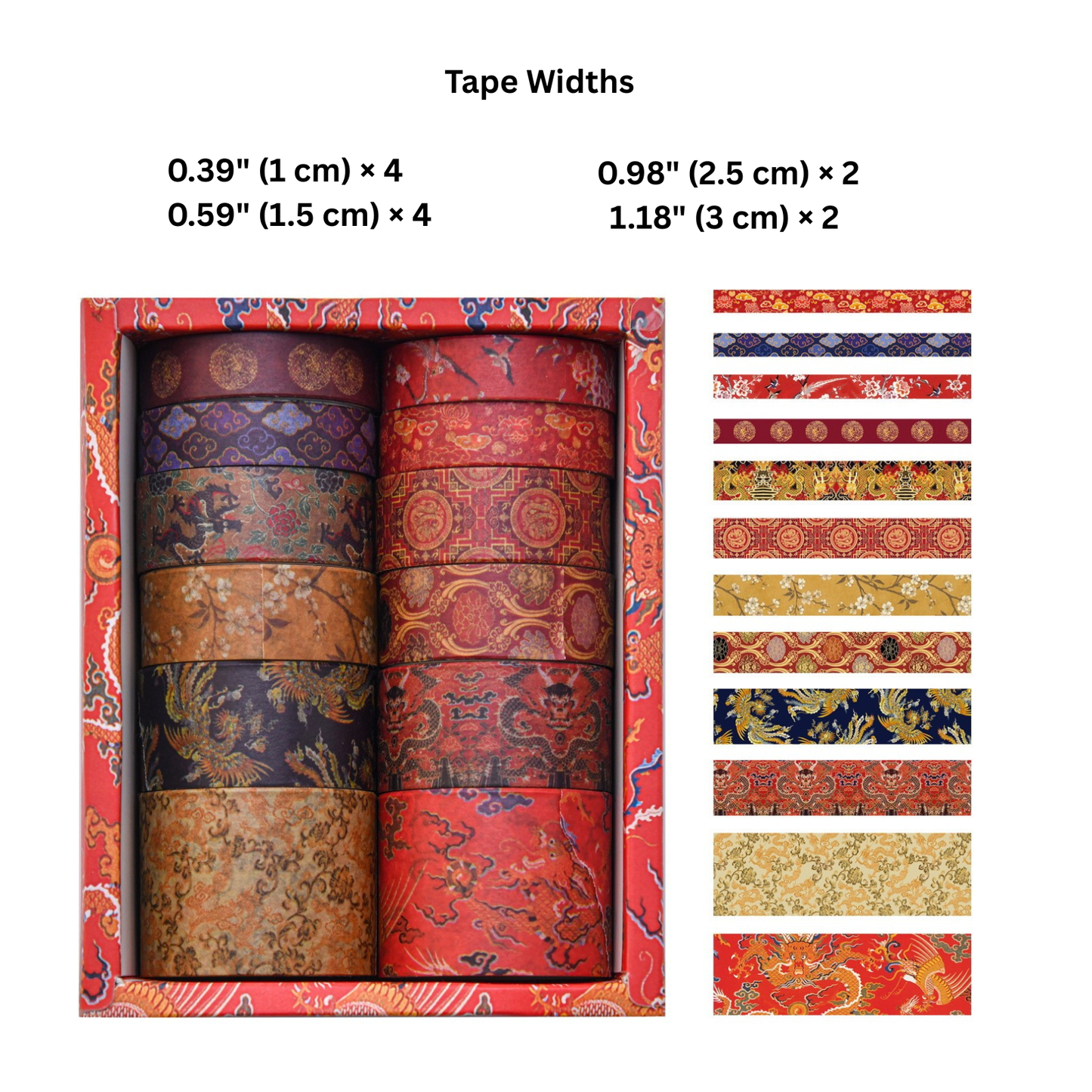 Beautiful Landscapes Washi Tape Set - 12 rolls