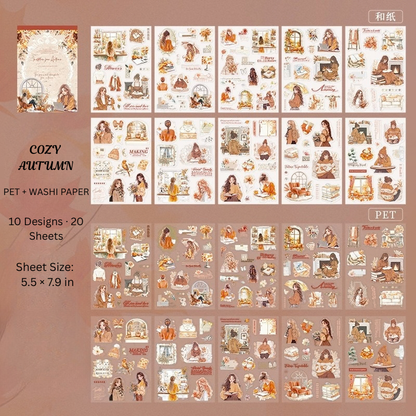Invitation to Autumn PET & Washi Sticker Book