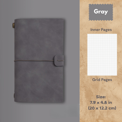 My Vintage Notebook - Slim Retro Journal