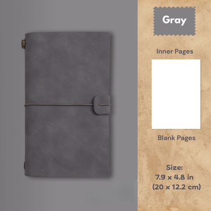 My Vintage Notebook - Slim Retro Journal