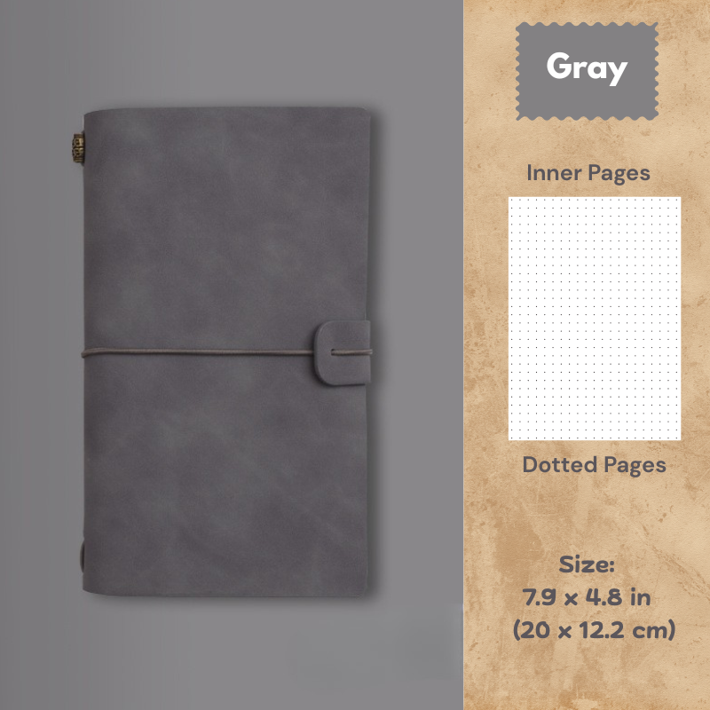 My Vintage Notebook - Slim Retro Journal