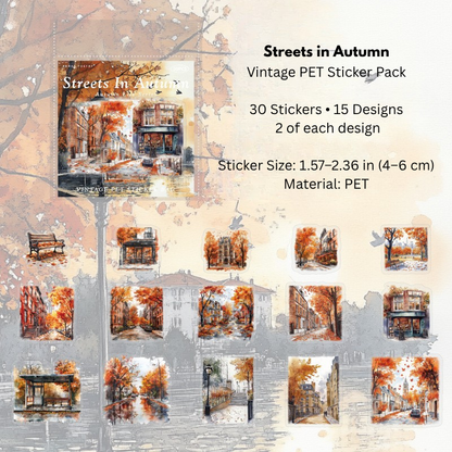 Autumn Life Series PET Sticker Pack