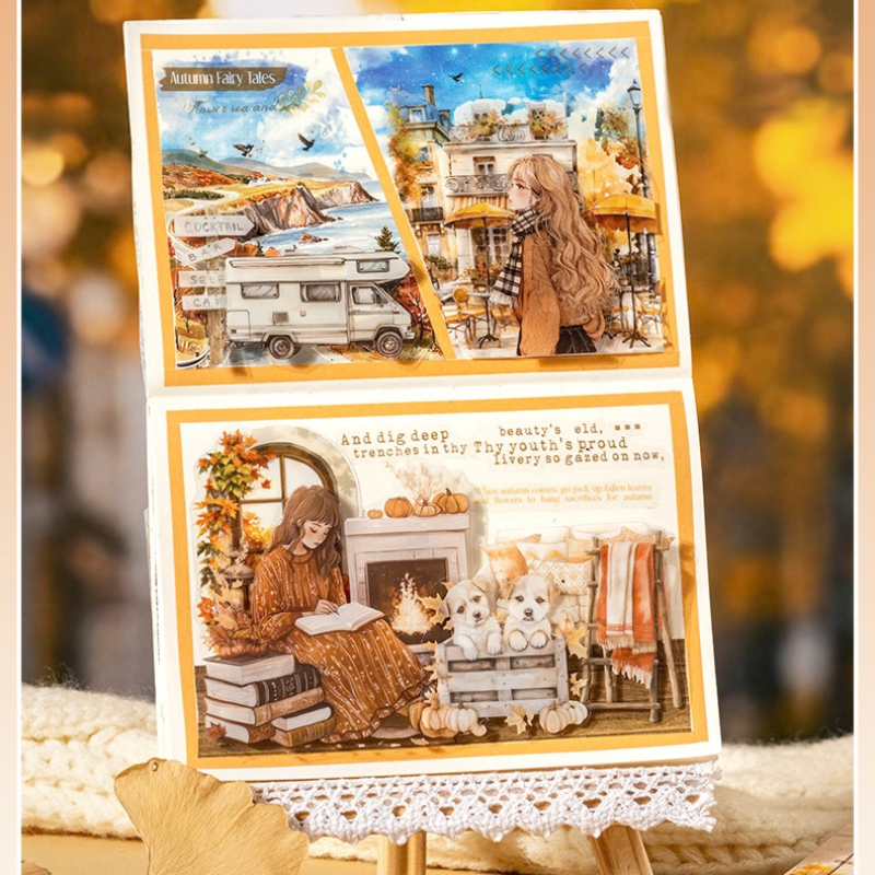 Invitation to Autumn PET & Washi Sticker Book