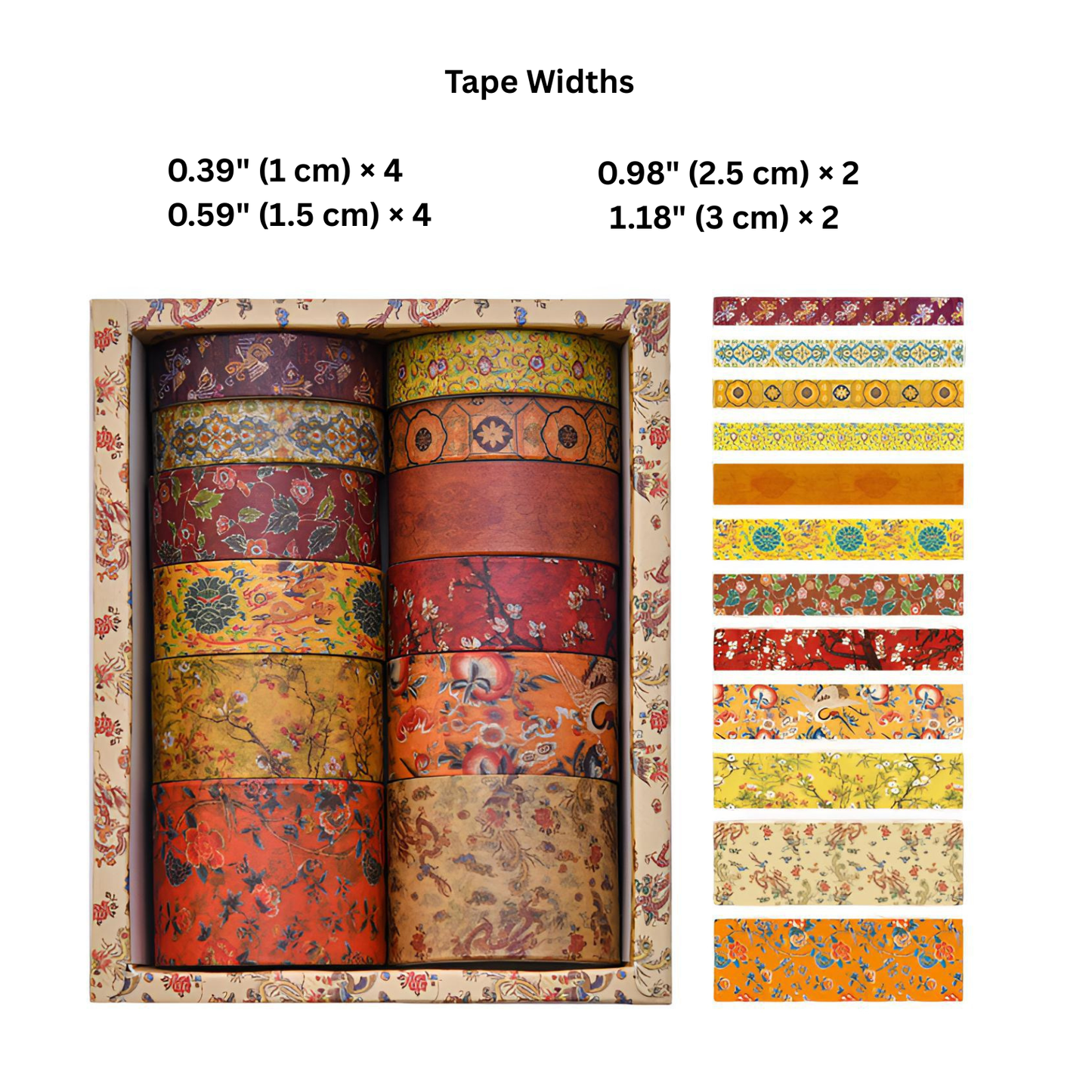 Beautiful Landscapes Washi Tape Set - 12 rolls