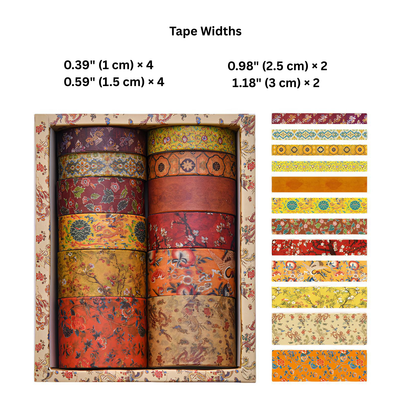 Beautiful Landscapes Washi Tape Set - 12 rolls