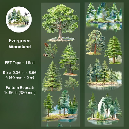 Whispering Forests - PET Sticker Tape