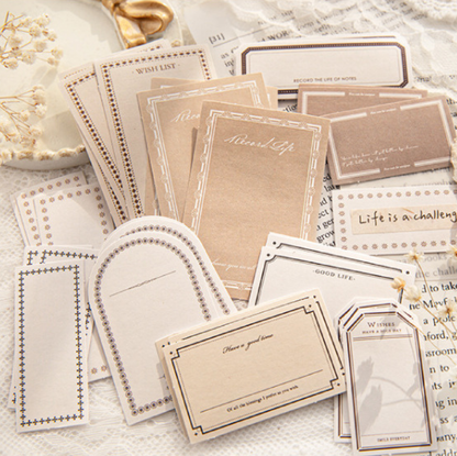 Retro Label & Text Box Stickers – Echoes from the Past