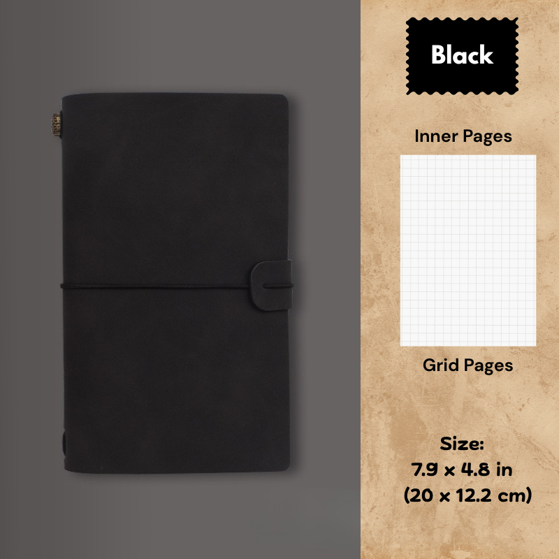 My Vintage Notebook - Slim Retro Journal