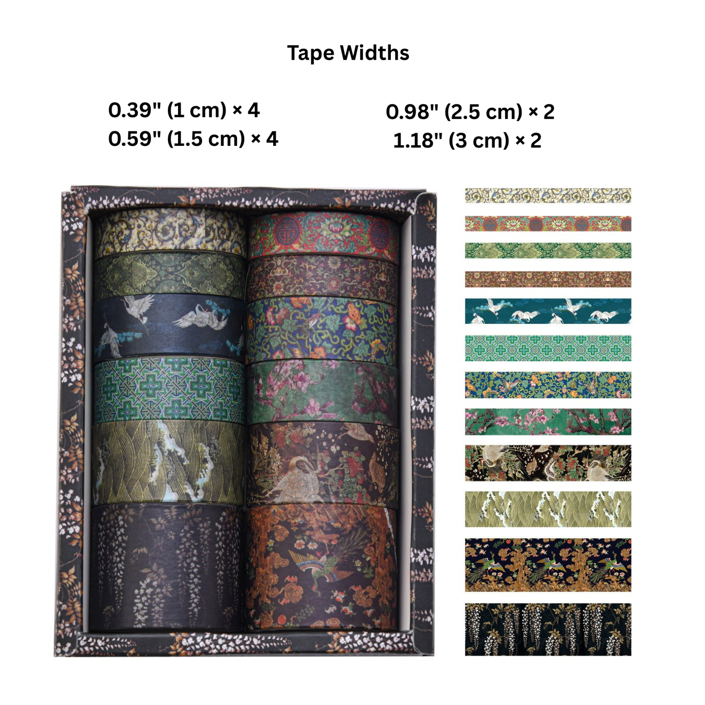 Beautiful Landscapes Washi Tape Set - 12 rolls