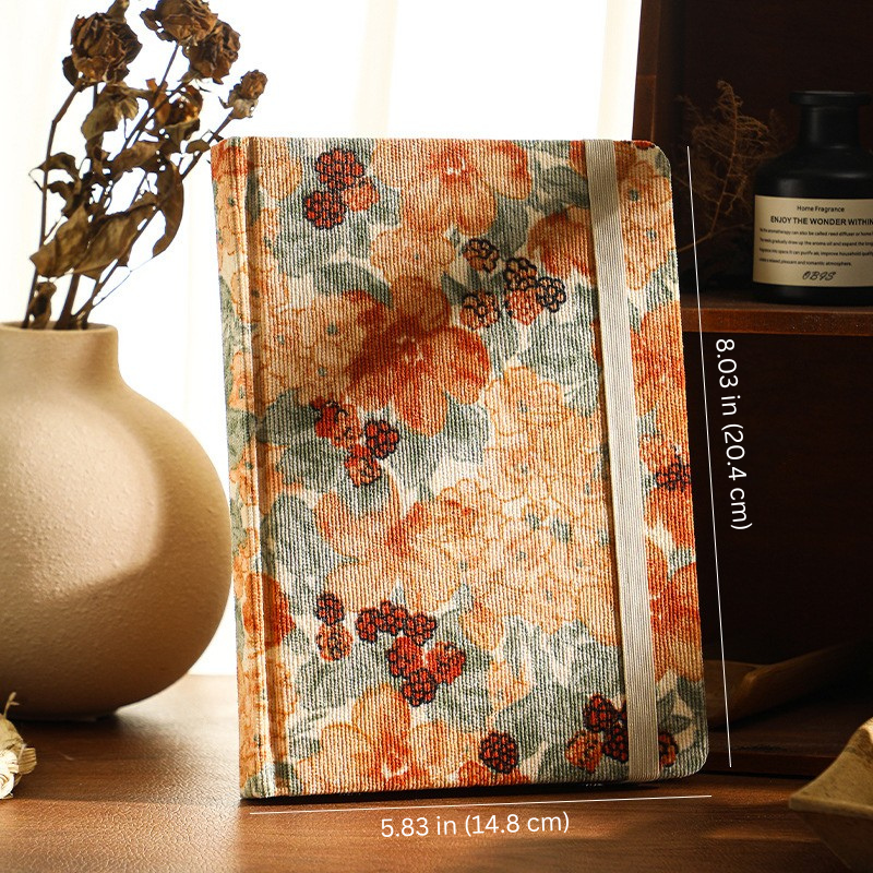 Romantic Floral Diary - A5 Retro Journal
