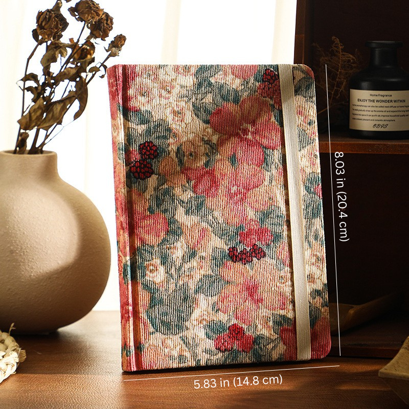 Romantic Floral Diary - A5 Retro Journal