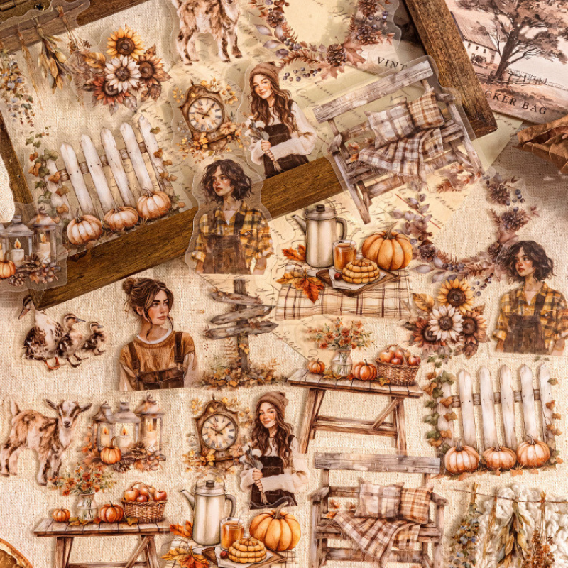 Autumn Life Series PET Sticker Pack