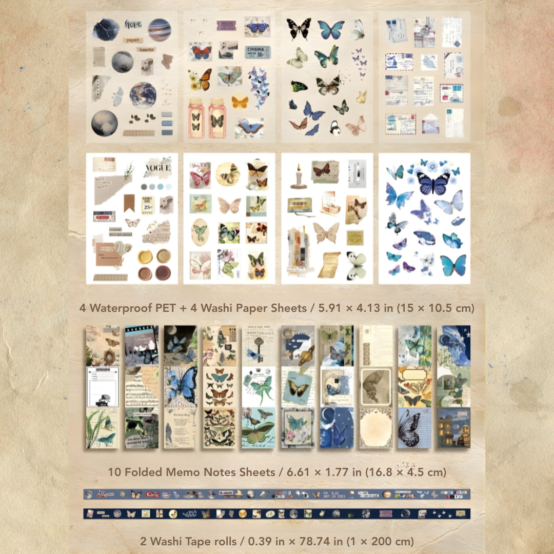 Cosmic Reverie Craft Kit - Vintage Scrapbooking Kit/Gift Kit