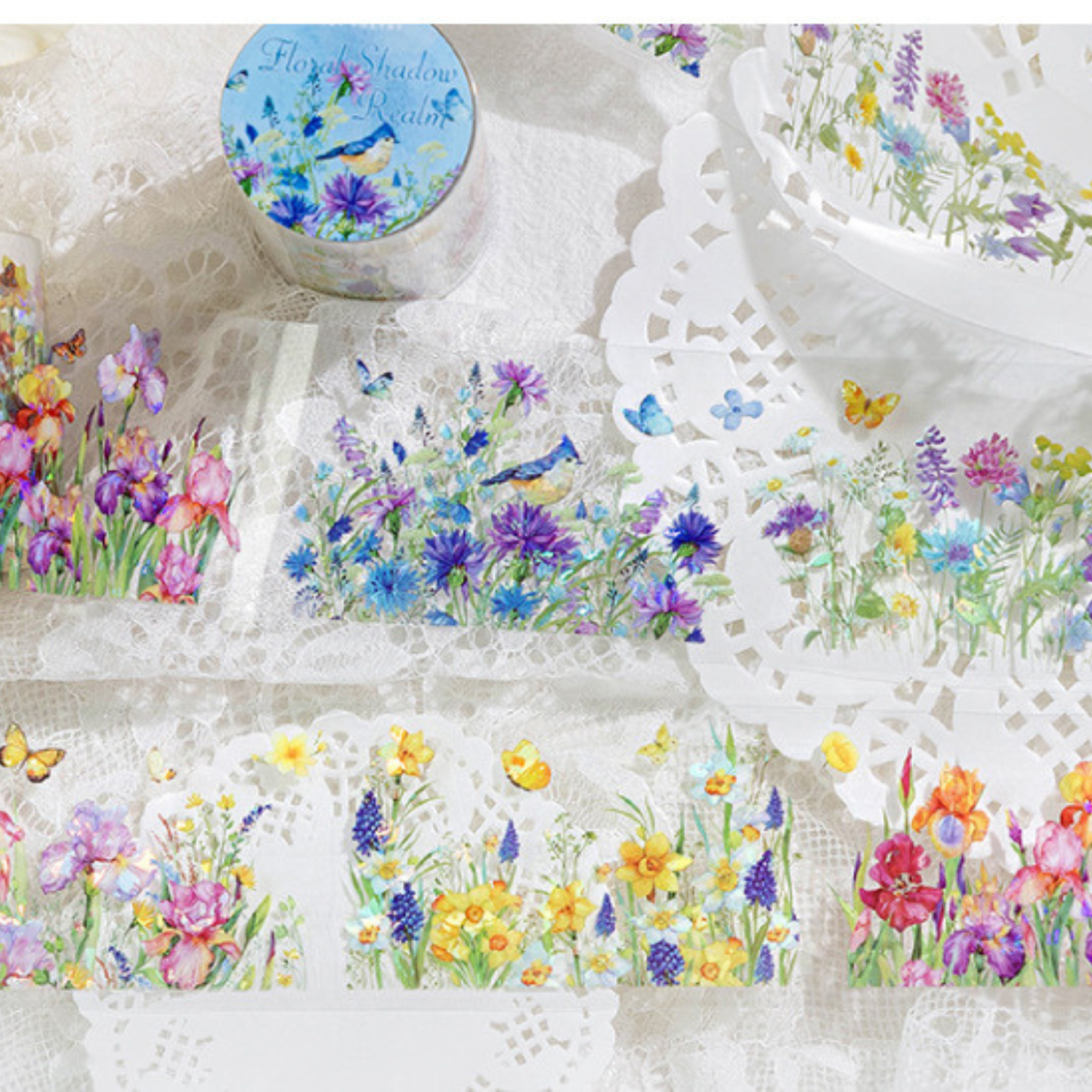 Botanical Branches- Pearlescent PET Sticker Tape
