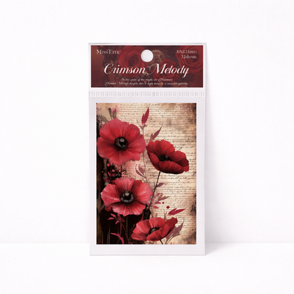 Crimson Melody - Background Paper Set