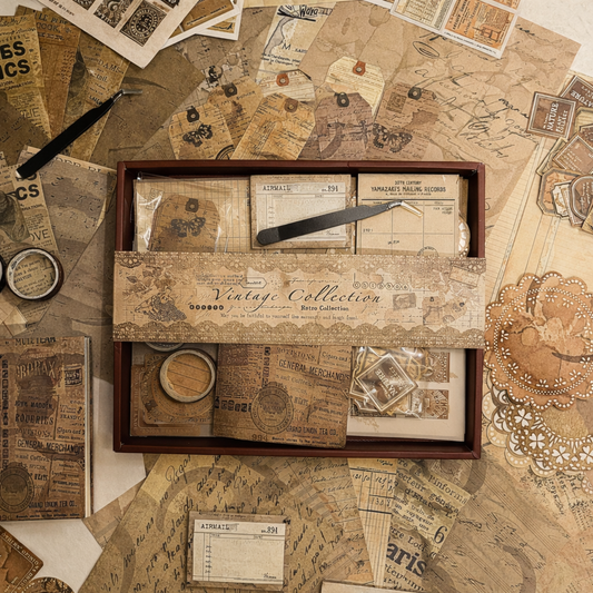 Timeless Coffee Craft Kit - Vintage Scrapbooking Kit/Gift Kit