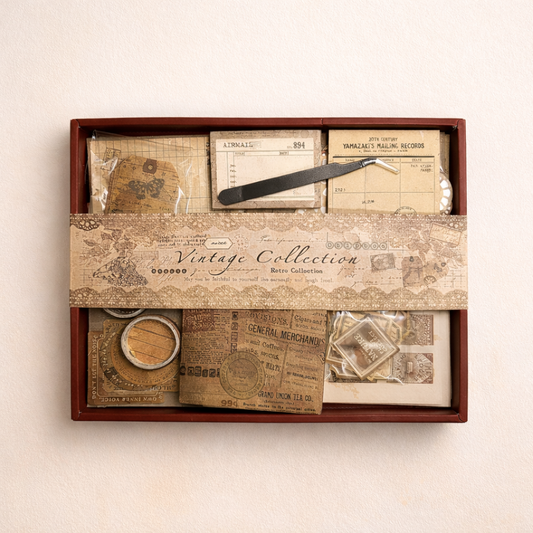 Timeless Coffee Craft Kit - Vintage Scrapbooking Kit/Gift Kit