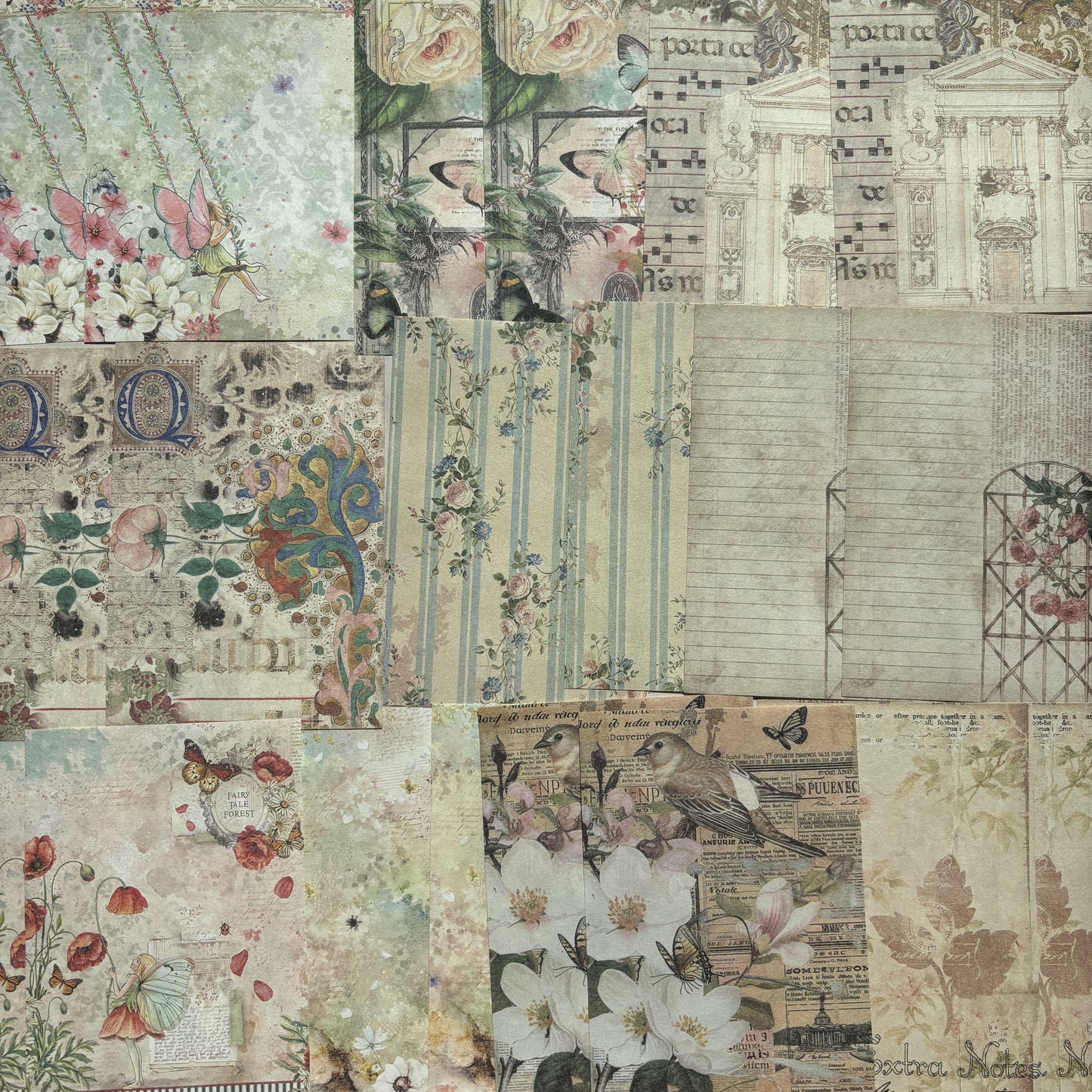 Pastoral Flowers Season - Ephemera Pack - Secret Garden Series