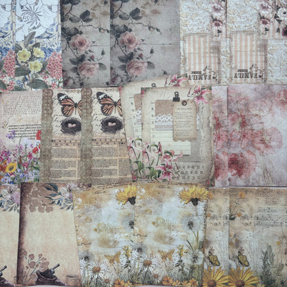Pastoral Flowers Season - Ephemera Pack - Secret Garden Series