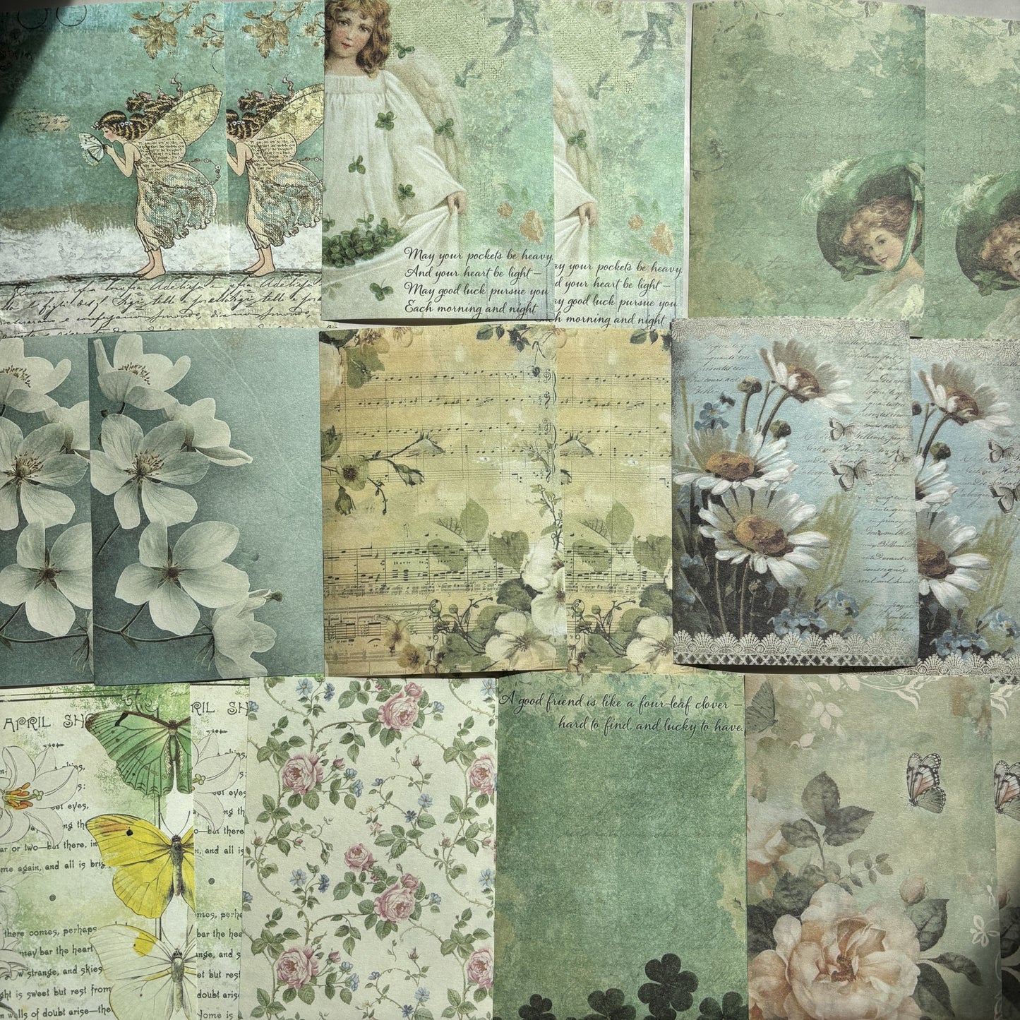 Among the Green Wildflowers - Ephemera Pack - Secret Garden Series