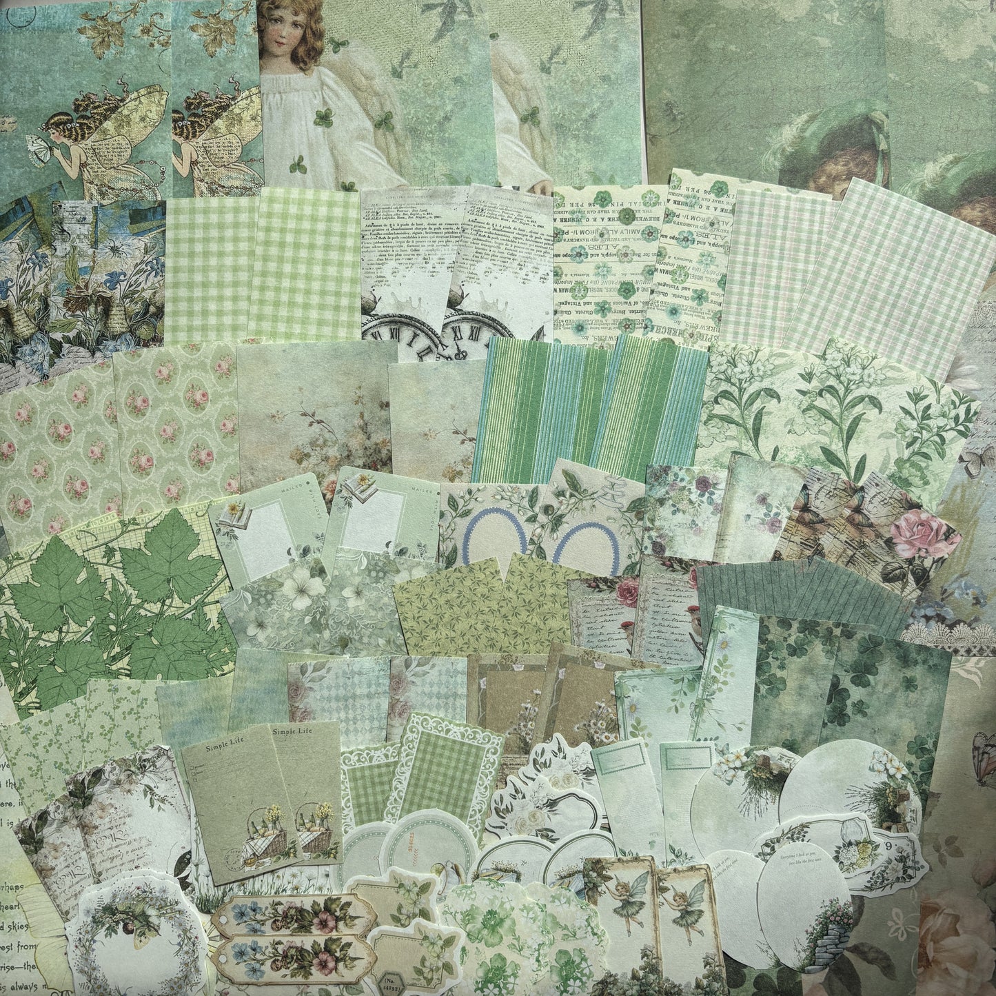 Among the Green Wildflowers - Ephemera Pack - Secret Garden Series