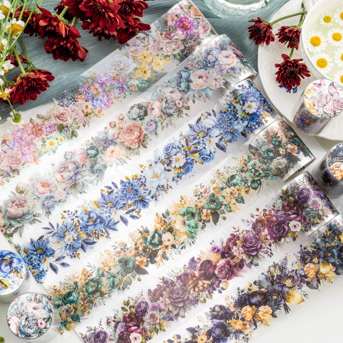 Elegant Floral Collection - PET Tape