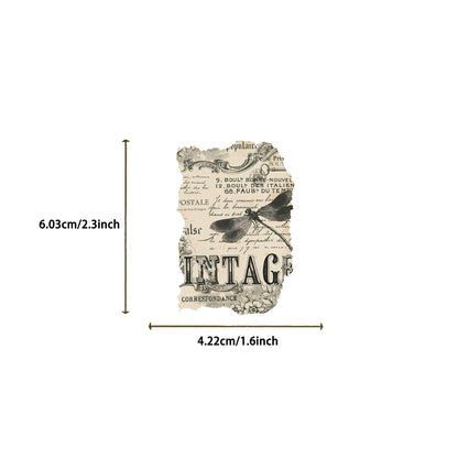 Vintage Manuscript Scrapbook Stickers