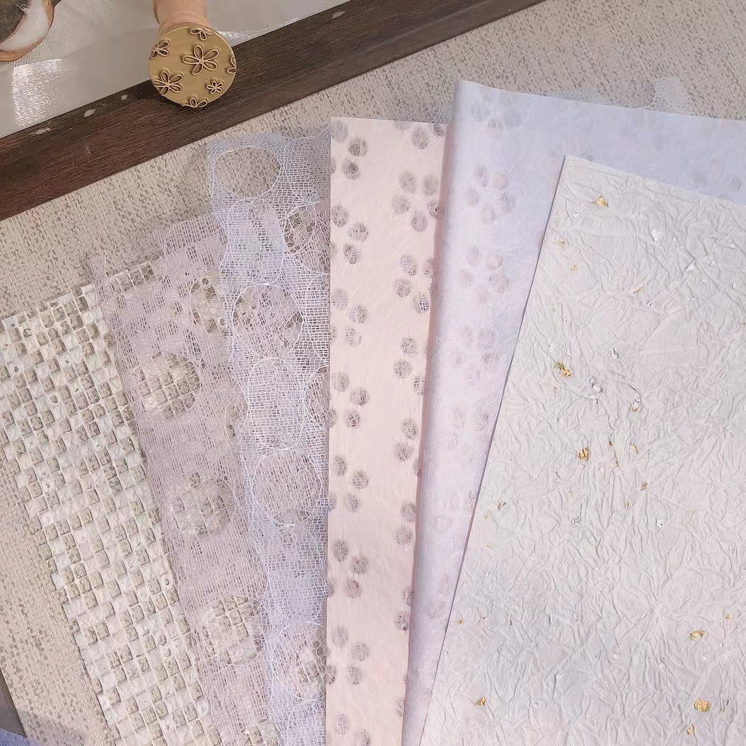 Mesh & Textured Specialty Paper Pack – A5 (5.8 × 8.3 in)