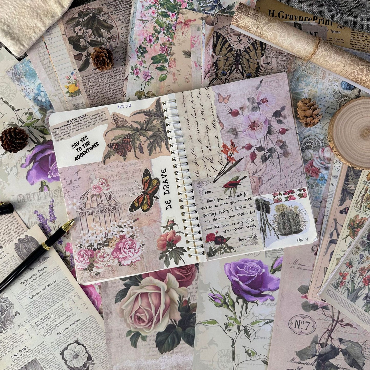 Echoes of the Archive – Background Paper Set, 30 Sheets